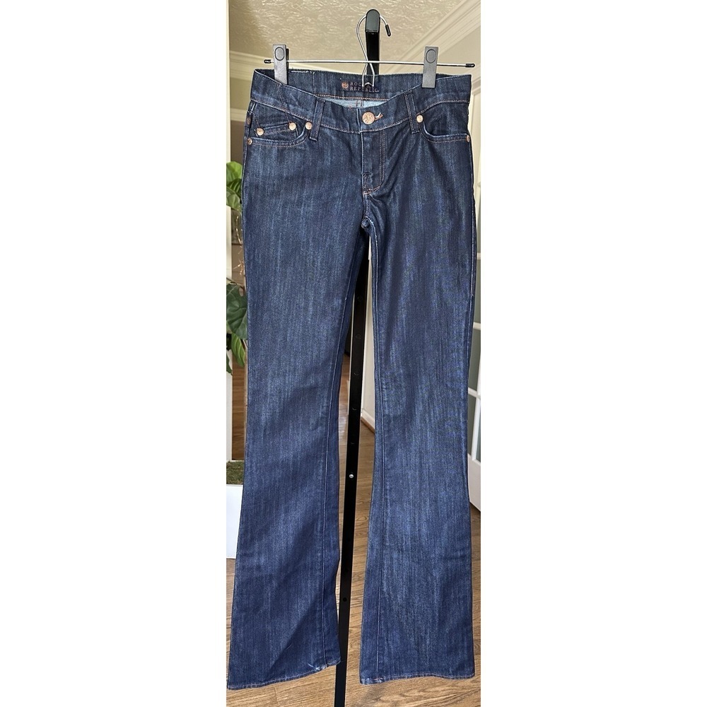 Vintage Y2K Rock & Republic Kasandra Jeans Women 24 Bootcut Dark Wash USA Made